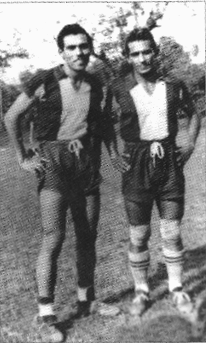 Luis Regalado (Izquierda) y Napoleón Flores Huezo en 1941